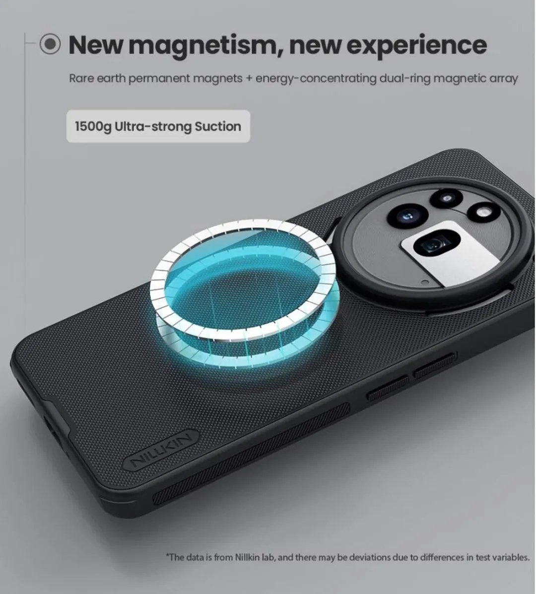 Nillkin Frosted Shield Hoesje Nothing Phone (3a) Pro - MagSafe - Zwart - afbeelding 6 van 6