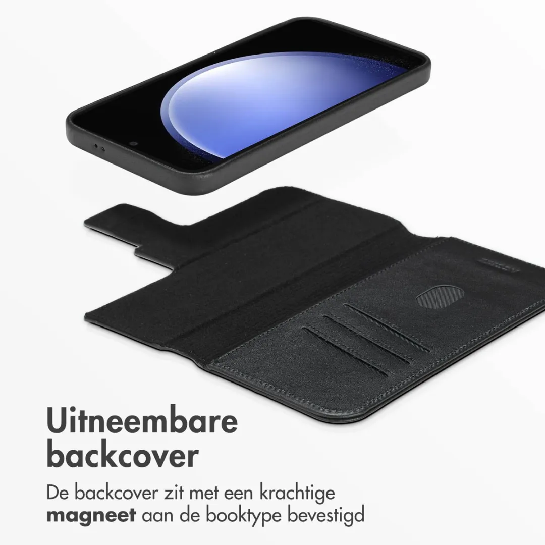 Accezz Hoesje Samsung Galaxy S23 FE - Leather Bookcase 2-in-1 - Zwart