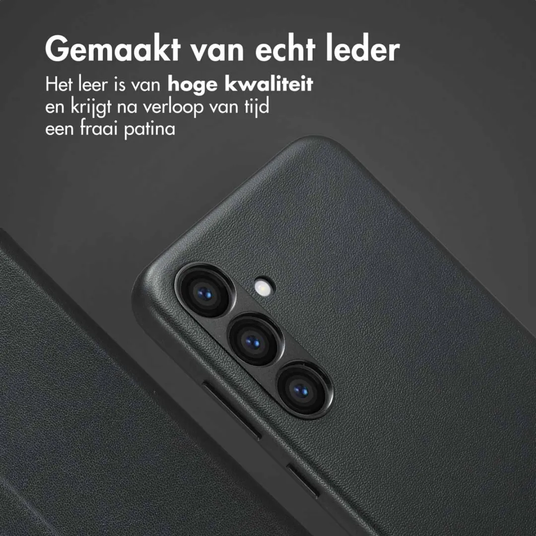 Accezz Hoesje Samsung Galaxy S23 FE - Leather Bookcase 2-in-1 - Zwart