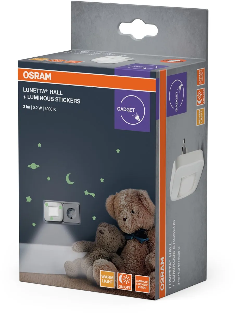Osram Lunetta Hall 830 Nachtlampje - Kantelbaar - Warm wit 3000K - afbeelding 6 van 6