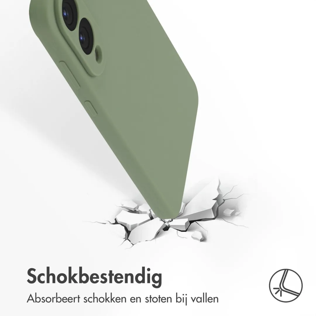 Accezz Hoesje Samsung Galaxy S25 Edge - Olijfgroen MagSafe