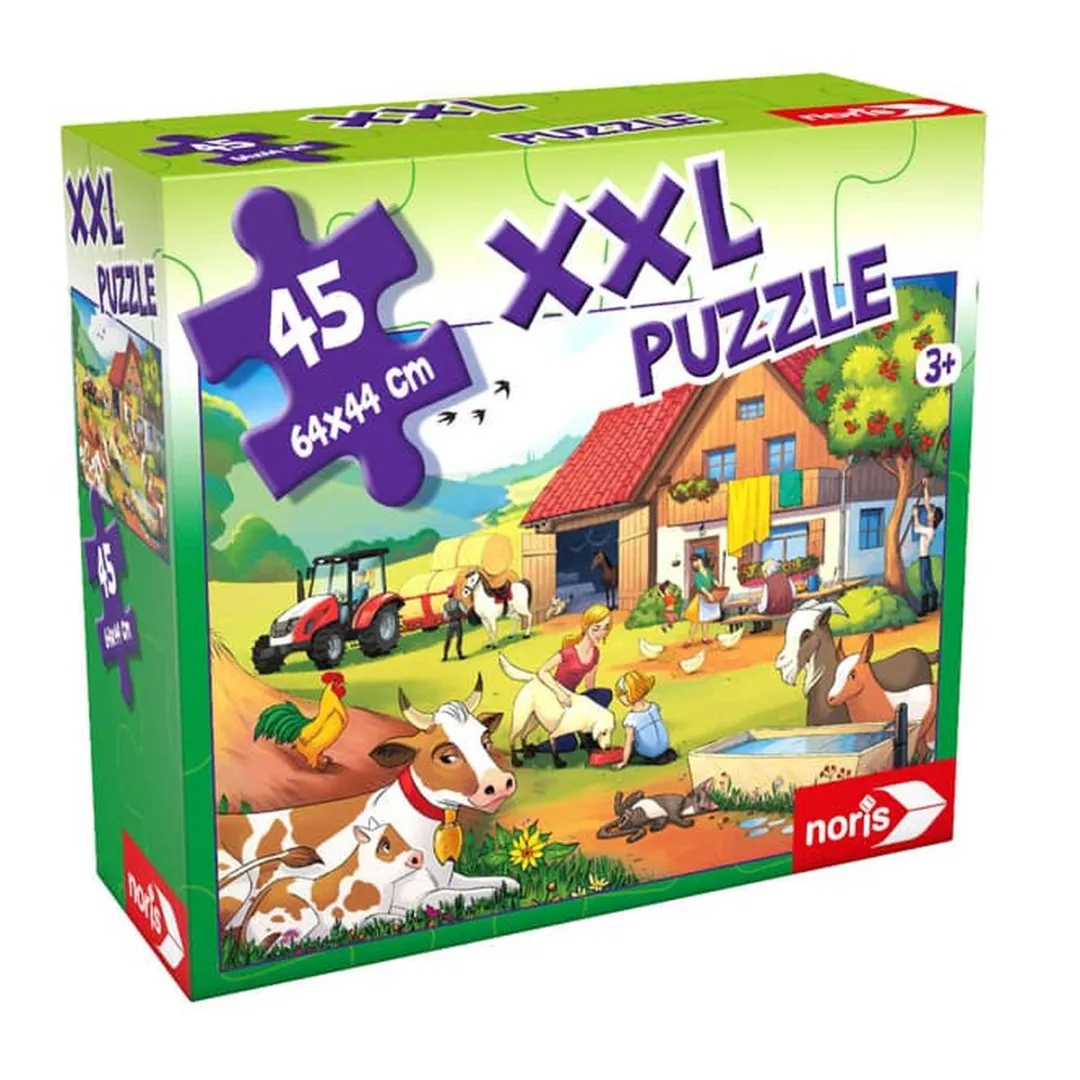 Noris XXL Puzzel Vakantie op de Boerderij 45 Stuks