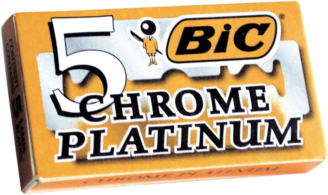 Bic Chrome Platinum Double Edge Scheermesjes - 100 Stuks