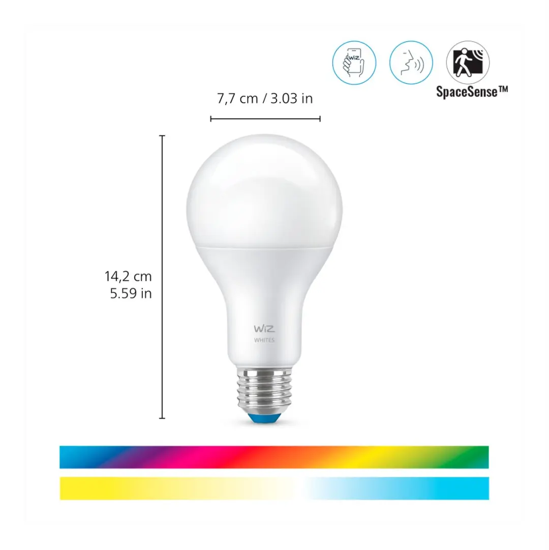 WiZ E27 Slimme LED Lamp - RGBW - Mat - afbeelding 3 van 6
