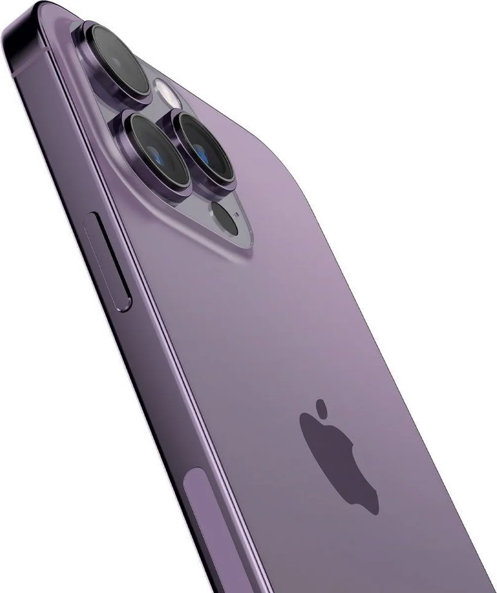 Spigen Optik EZ Fit iPhone 14 Pro Camera Beschermer - Paars - 2 Stuks - afbeelding 2 van 6
