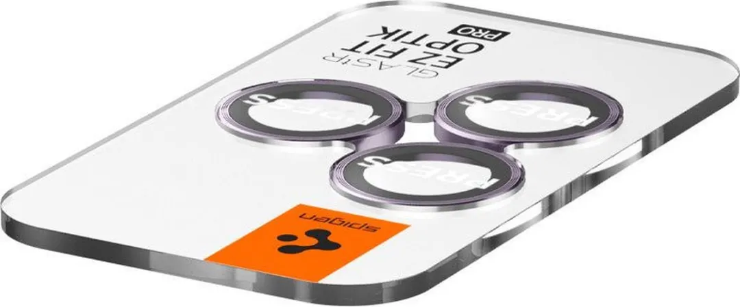 Spigen Optik EZ Fit iPhone 14 Pro Camera Beschermer - Paars - 2 Stuks - afbeelding 6 van 6