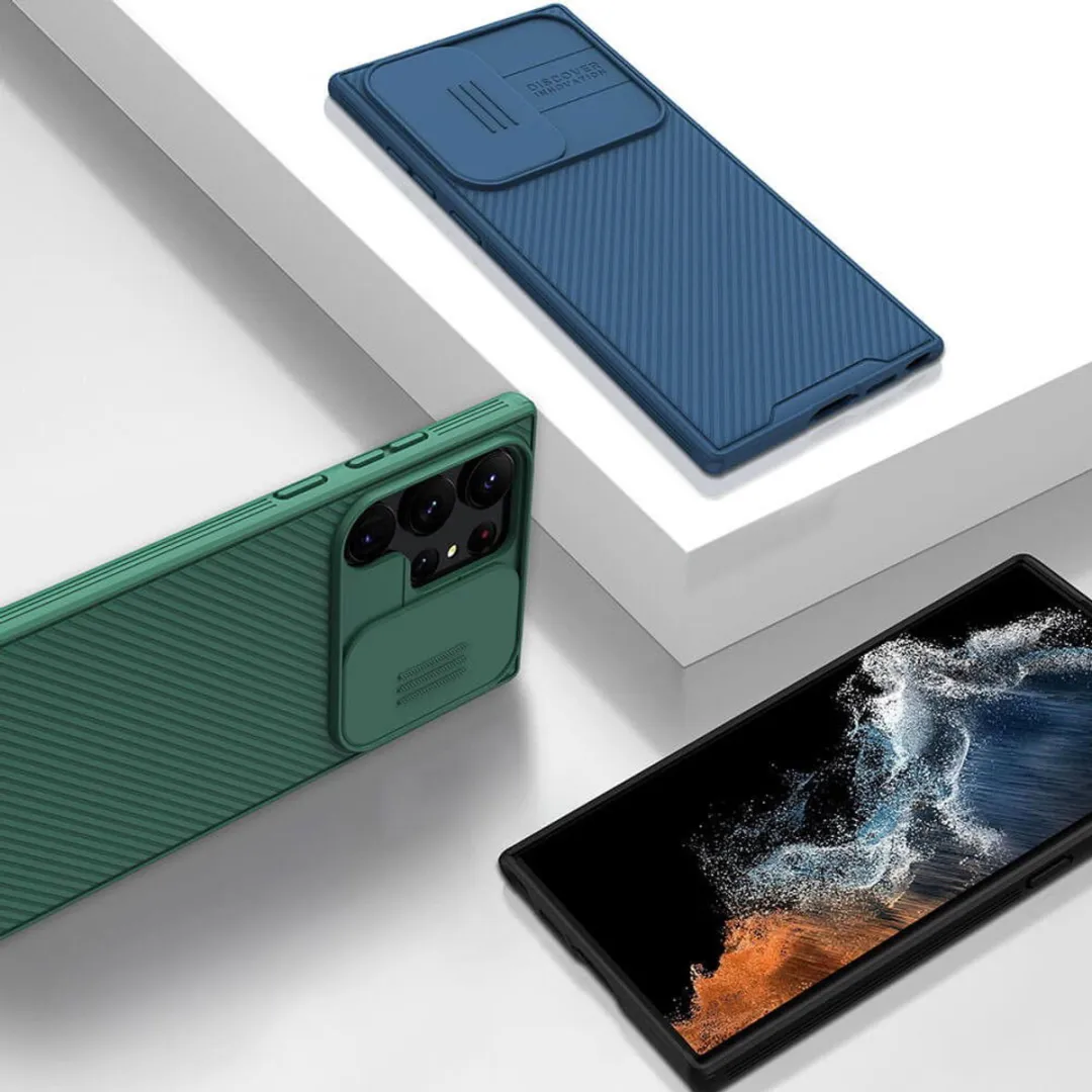 Nillkin CamShield Pro Hoesje Samsung Galaxy S23 Ultra - Groen
