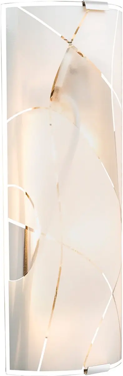 Wandlamp ganglamp traplamp LED wandlamp slaapkamerlamp, chroom, gesatineerd glas