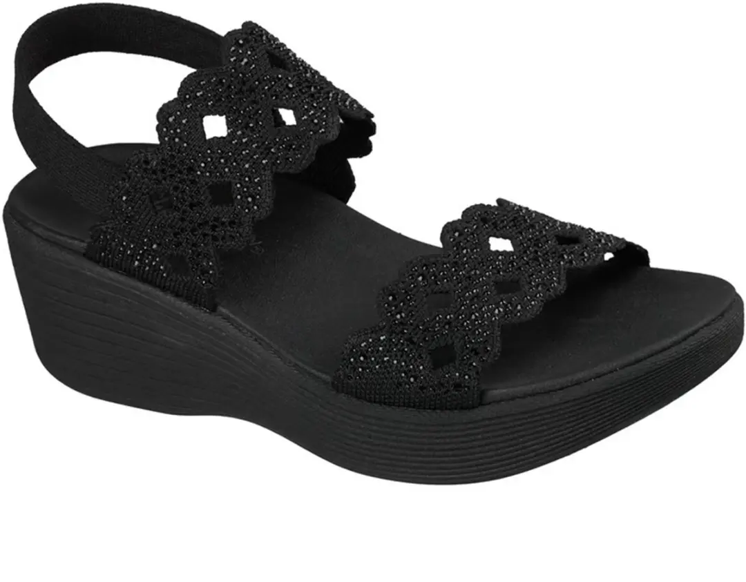 SKECHERS SPORT COMFORT SANDALS, 119420-BBK, Female, Multicolor