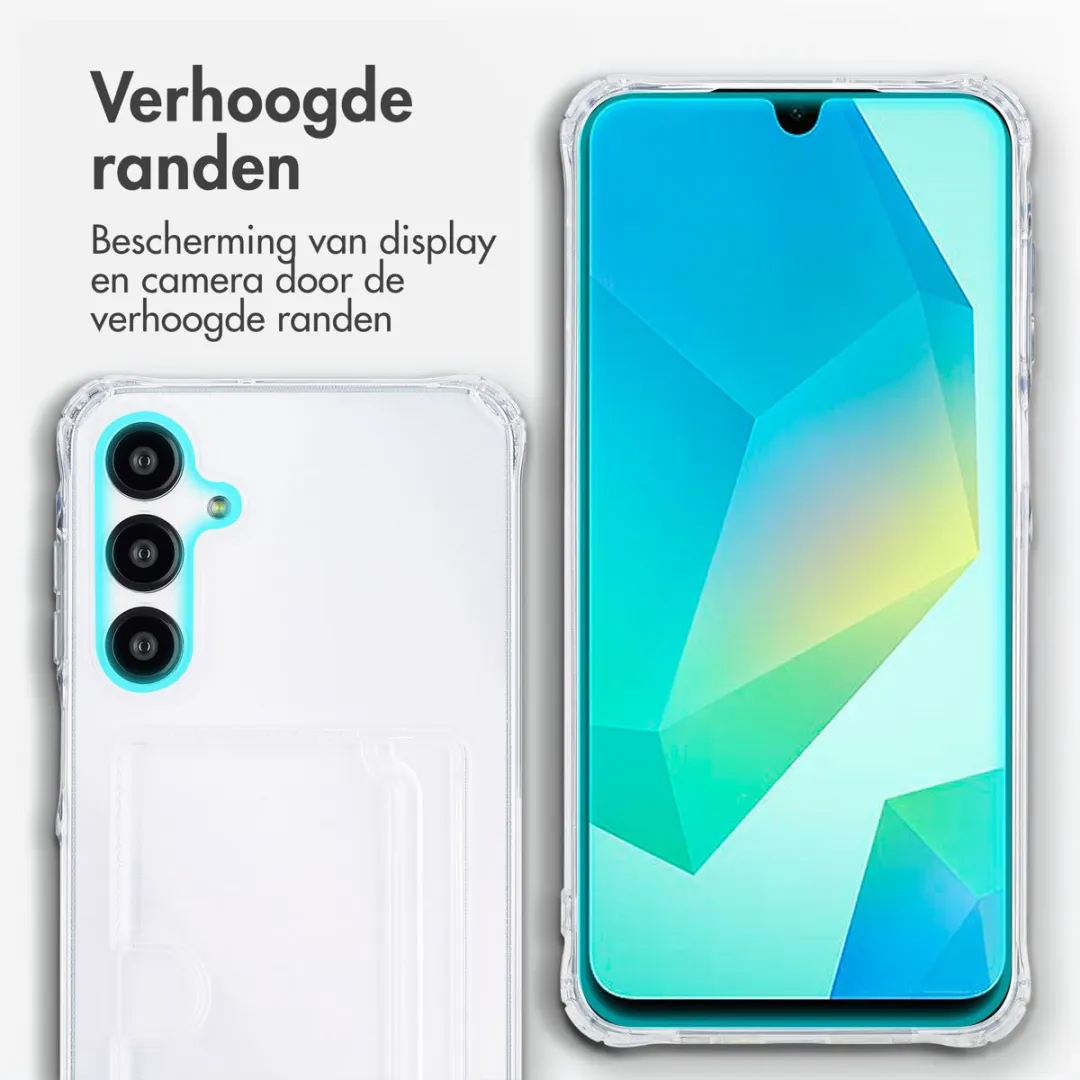 Imoshion Hoesje Samsung Galaxy A16 - Pasjeshouder - 2 Stuks - Transparant