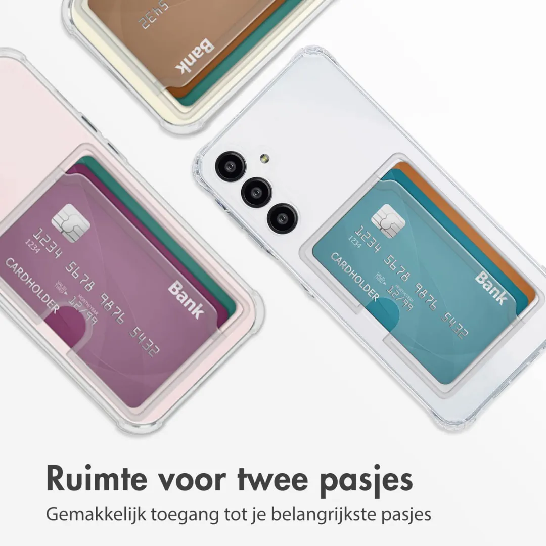 Imoshion Hoesje Samsung Galaxy A16 - Pasjeshouder - 2 Stuks - Transparant