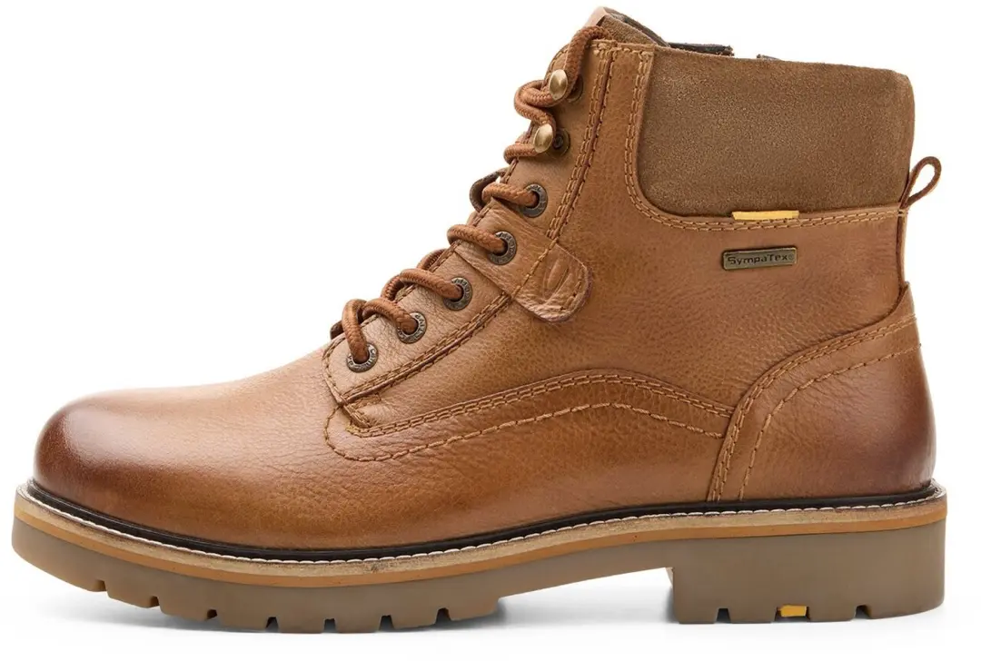 camel active Leren schoen met profielzool