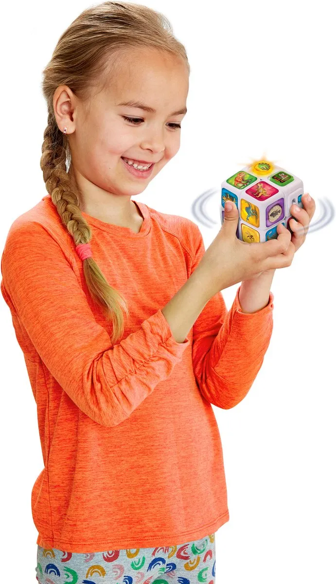 VTech Kubus Draai de Kubus Educatief Speelgoed - Dino's - Blauw