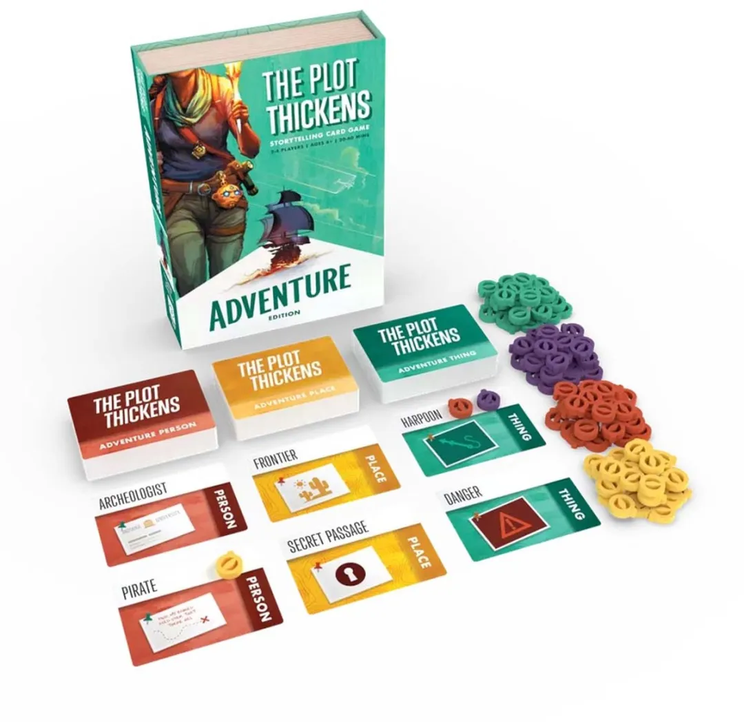 The Plot Thickens: Adventure Edition - Verhalend Kaartspel - 3-4 Spelers - Vanaf 14 Jaar - Engels