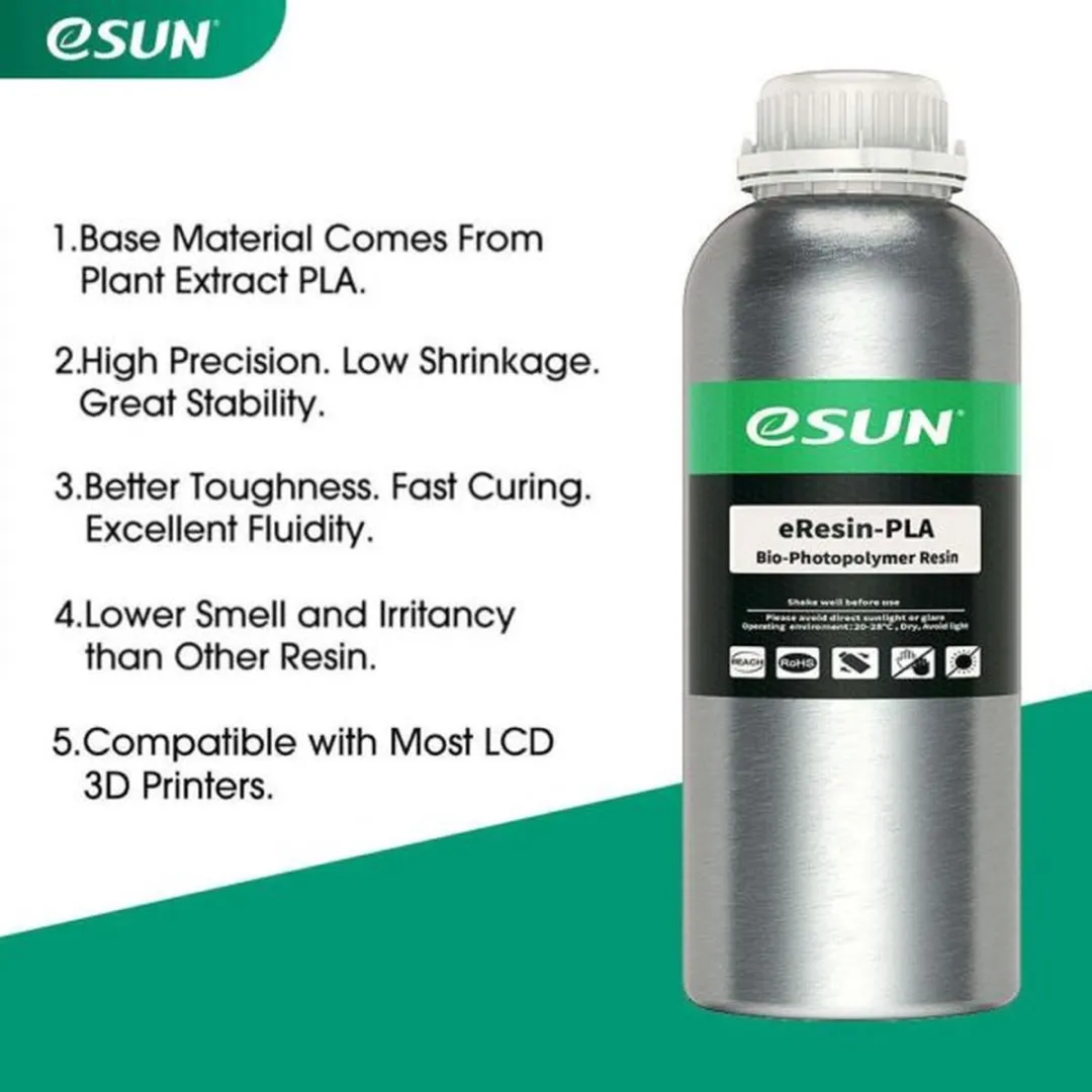 ESUN eResin PLA 1.75mm - Rood 1kg