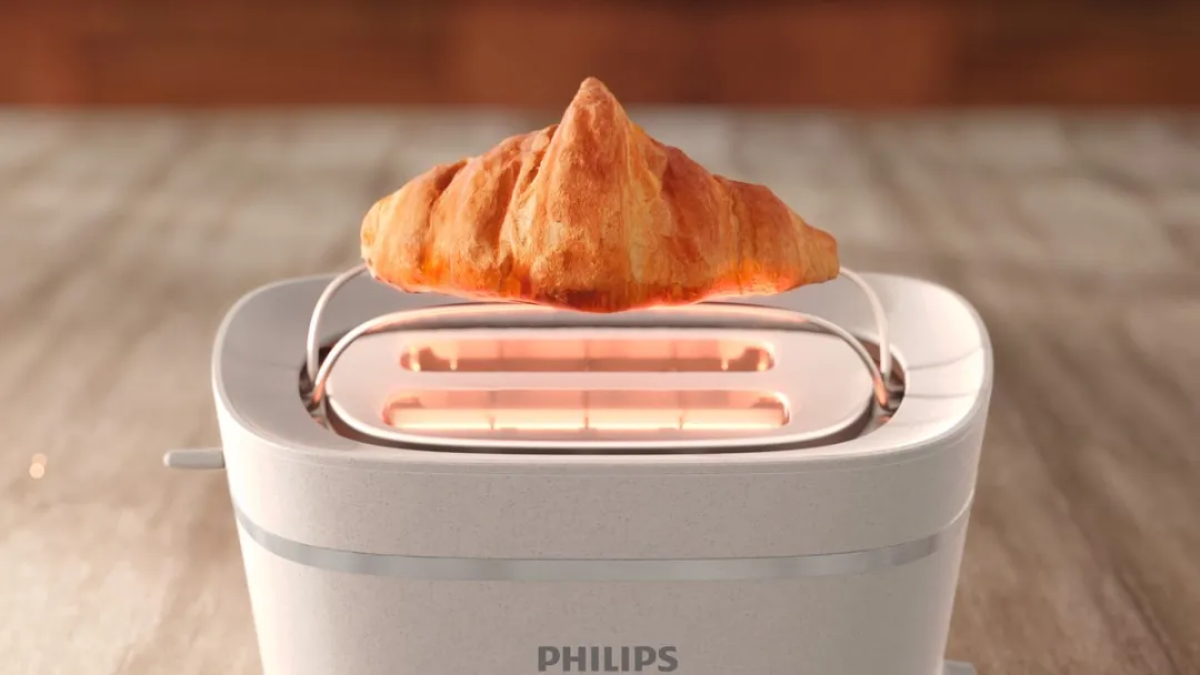 Philips HD2640/10 Broodrooster 2 Stuks - 830W - Rood