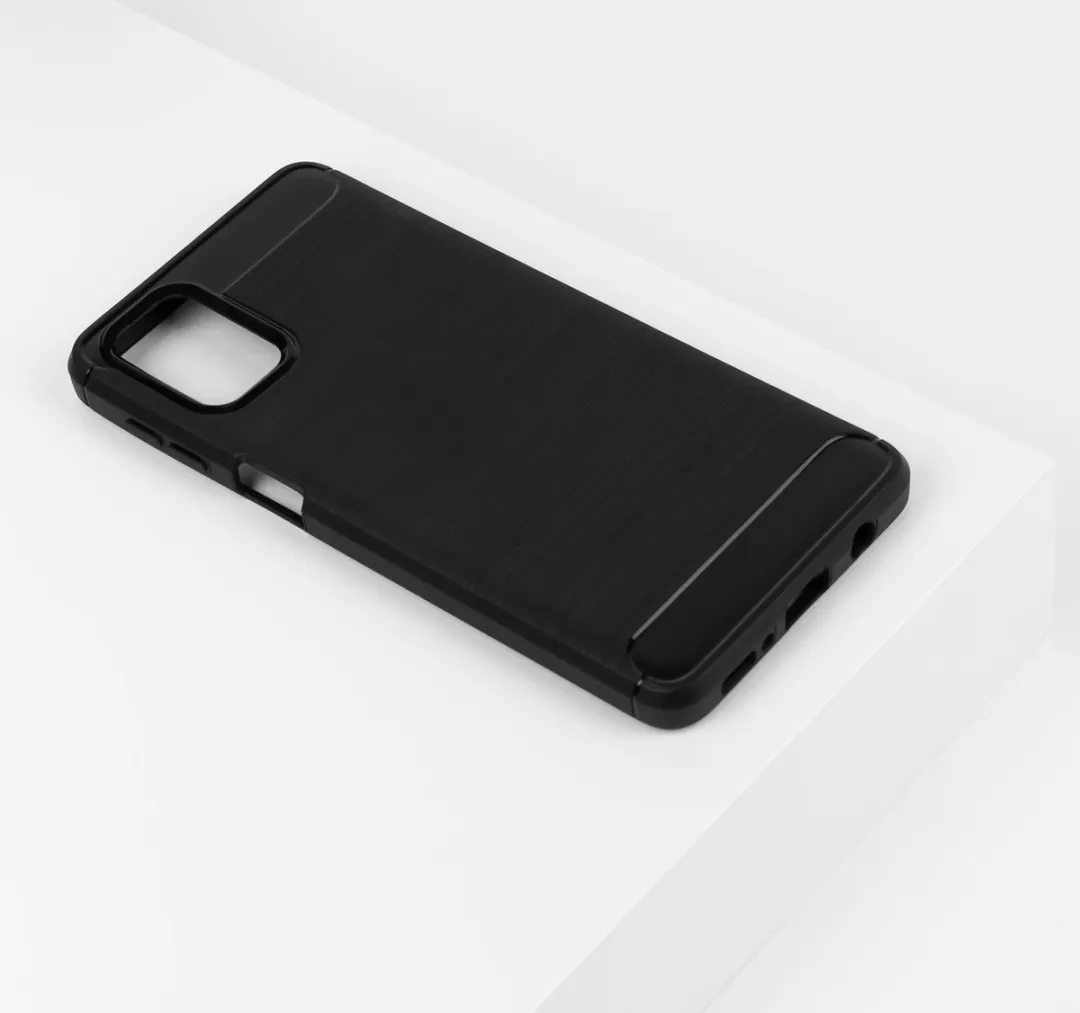 BMAX Carbon Soft Case Samsung Galaxy M31s - Zwart