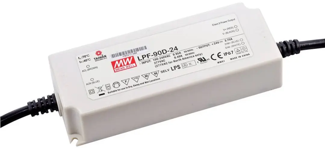 MEAN WELL LPF-90D-24 LED-driver, LED-transformator Constante spanning, Constante