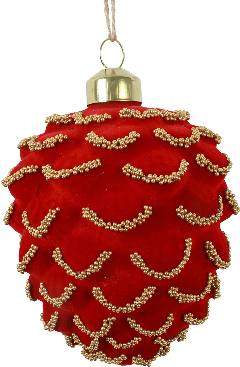 Countryfield Kerstbal Nora S Rood/Goud