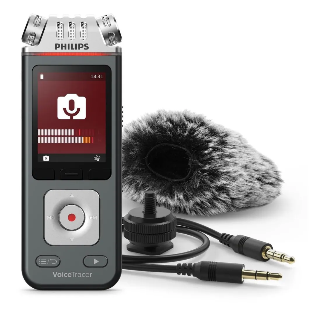Philips VoiceTracer DVT71132 Audio Recorder - 8GB - Antraciet