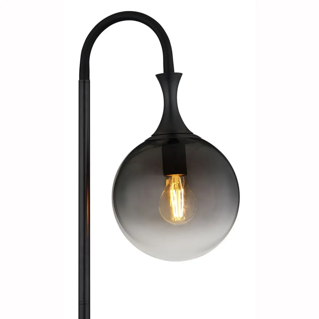 LED vloerlamp vloerlamp zijlamp glas beweegbare woonkamerlamp rook, 1x E27 LED w