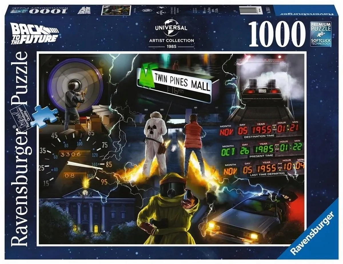 Ravensburger Puzzel 1000 Stukken Terug naar de Toekomst - Multicolor