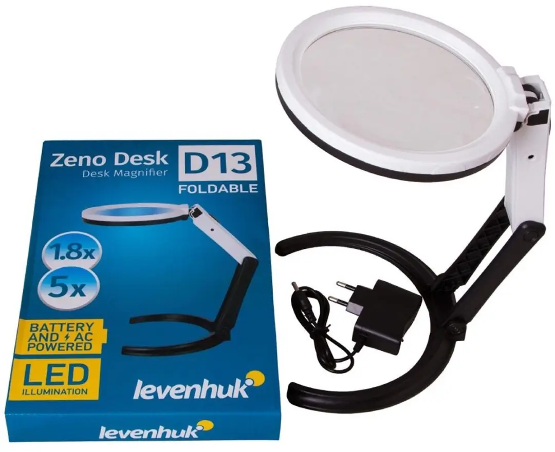 Levenhuk Zeno Desk D13 Vergrootglas 70446 - LED - afbeelding 6 van 6