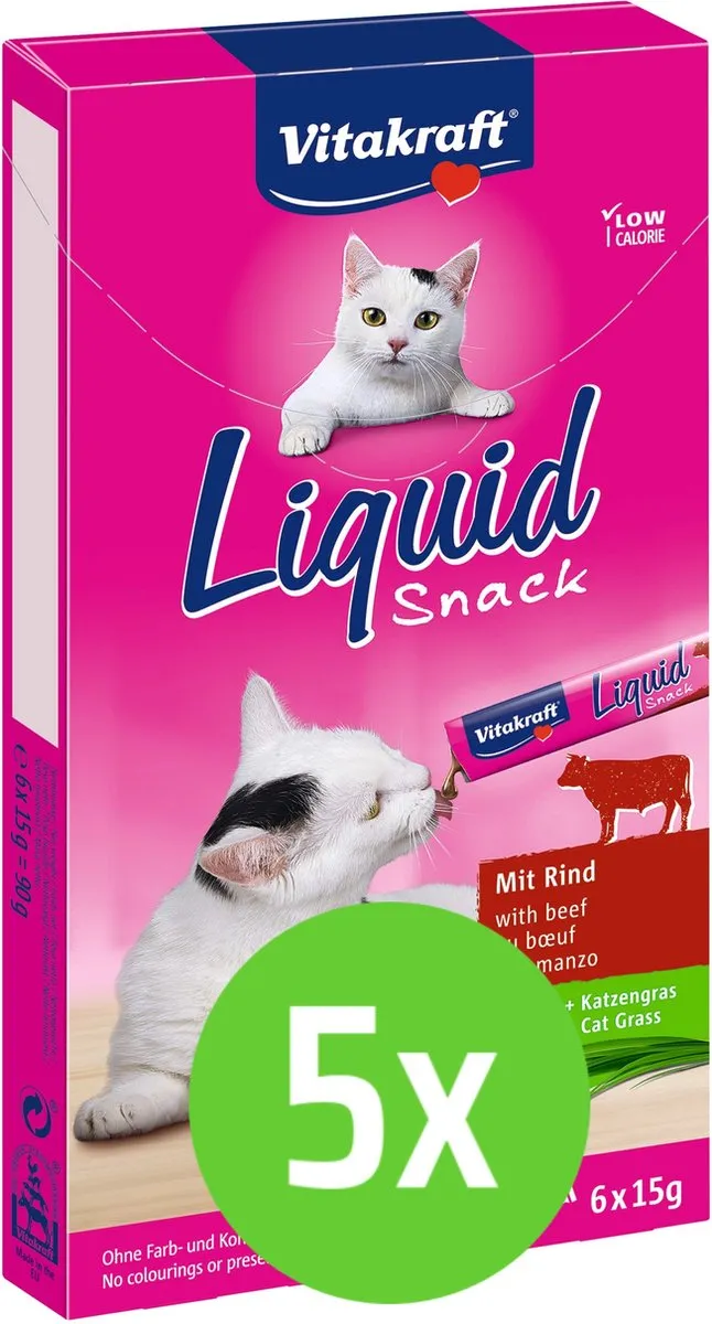 Vitakraft Cat Liquid Snack Rund & Inuline
