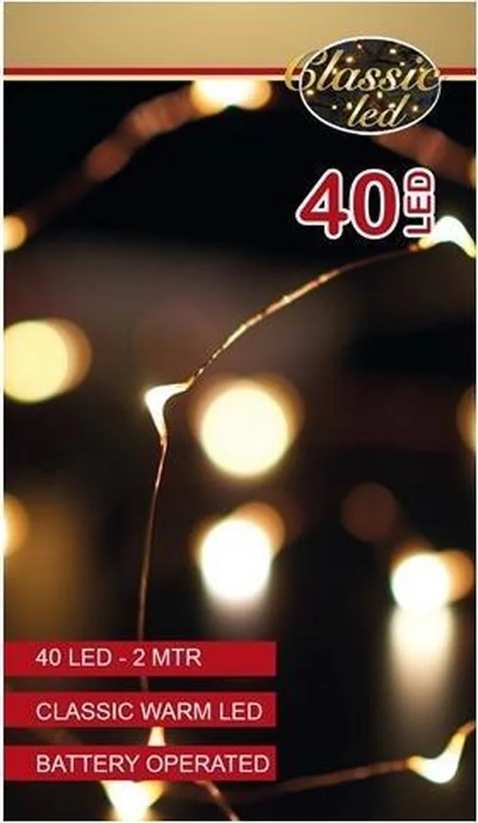 Anna's Collection Draadverlichting Koper 200cm - 20 Warm Wit LED