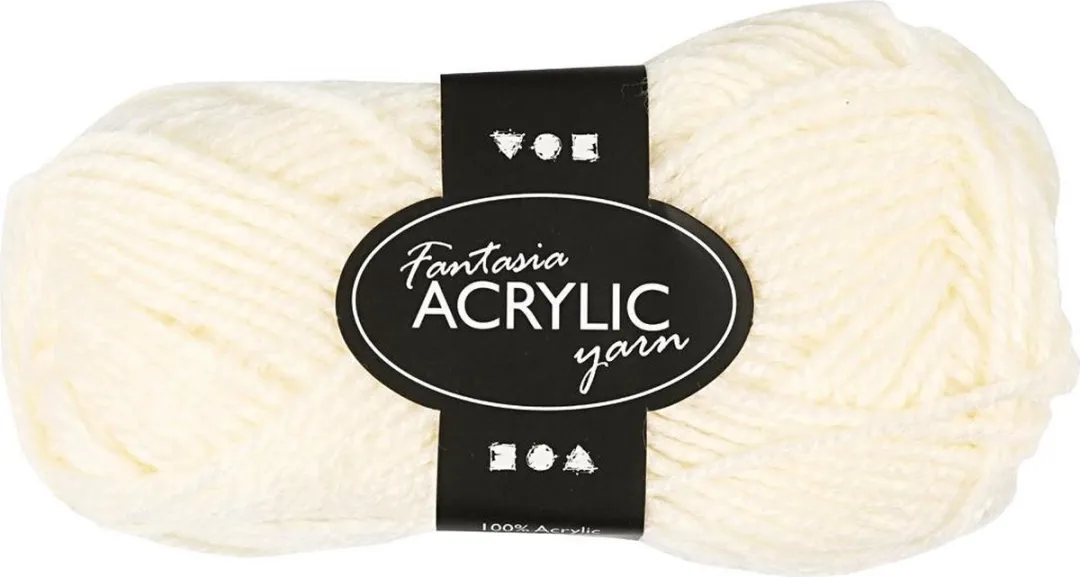 Creativ Company Creotime Fantasia Acryl Garen Crème 50g