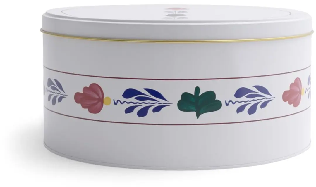 Royal Boch Boerenbont Rond Blik Ø24cm - Wit - afbeelding 4 van 4