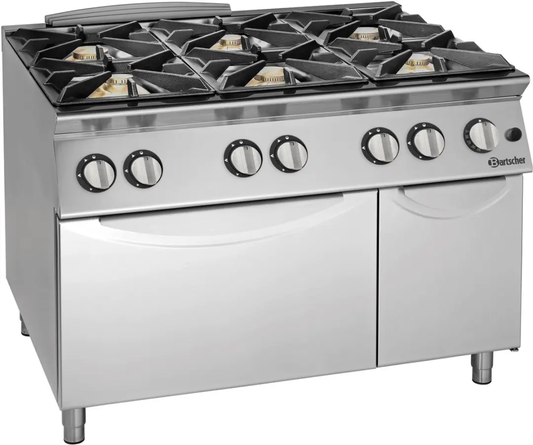 Bartscher 2992291 Gasfornuis 900 6 branders GBO