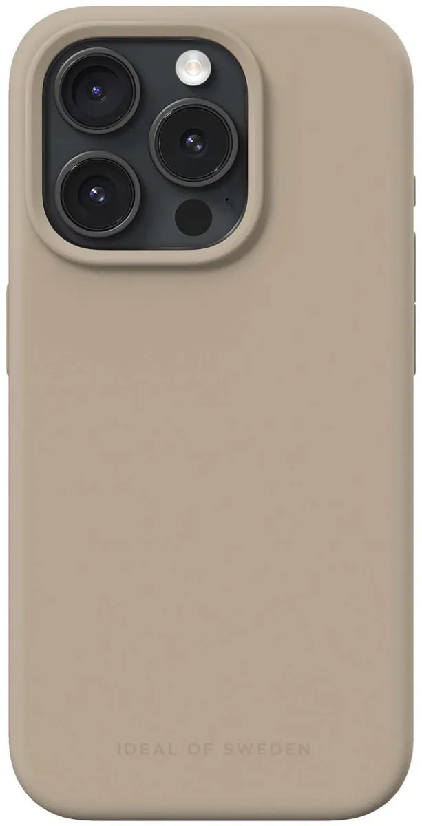 iDeal of Sweden iPhone 15 Pro Silicone Hoesje Beige