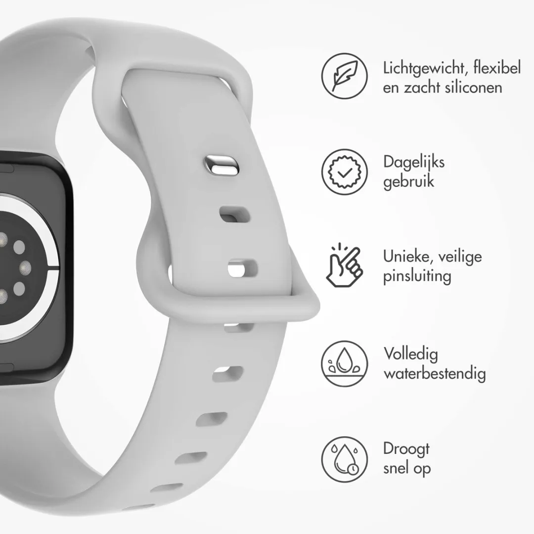 Imoshion Siliconen Bandje Apple Watch 44-49mm - Grijs