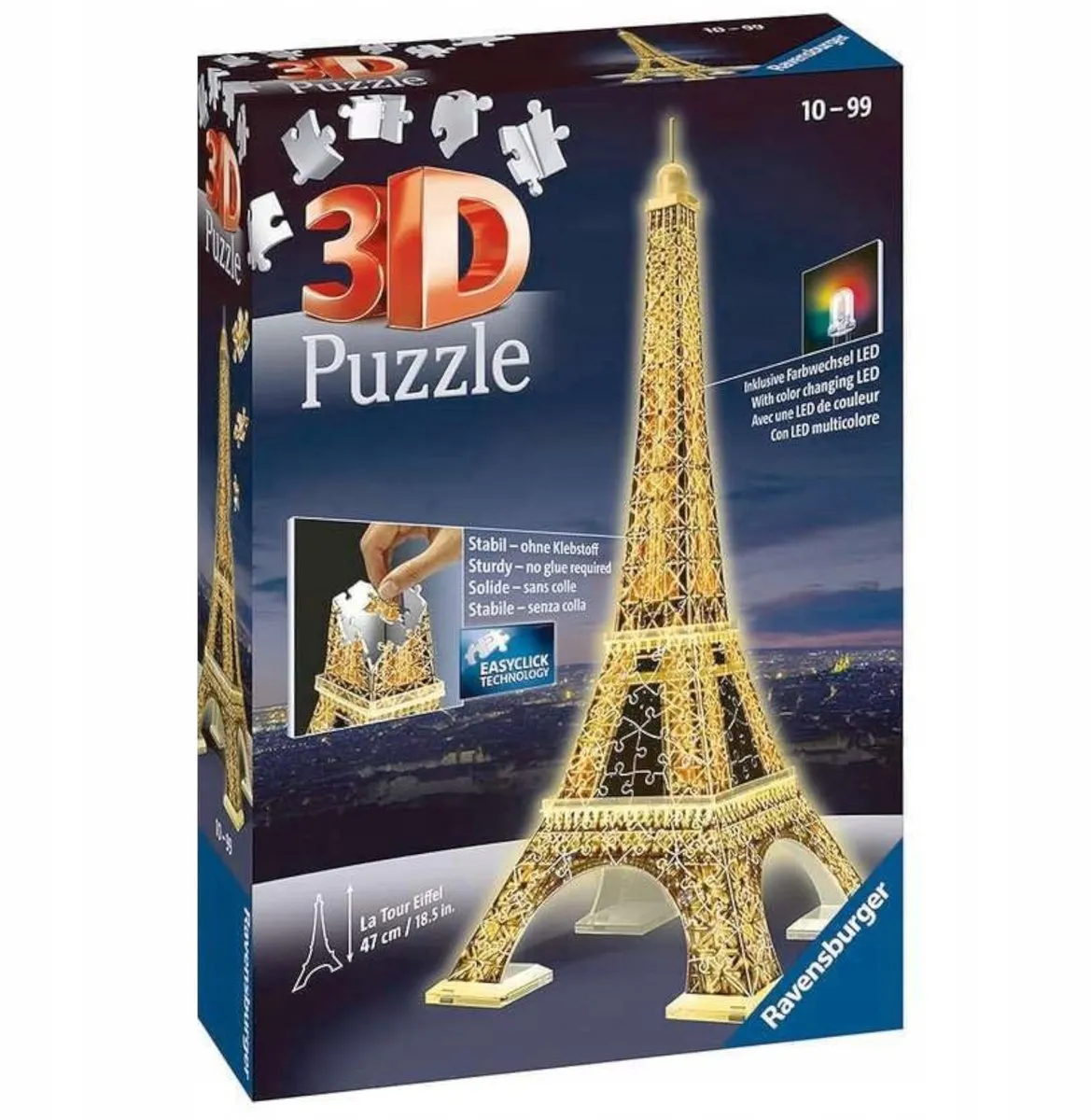 Ravensburger 3D LED Eiffeltorenpuzzel 216 Stuks
