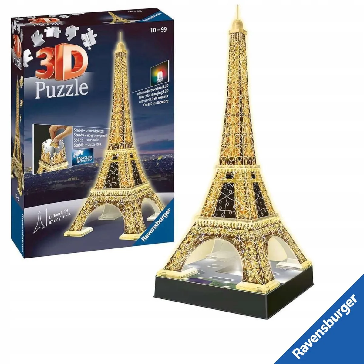 Ravensburger 3D LED Eiffeltorenpuzzel 216 Stuks