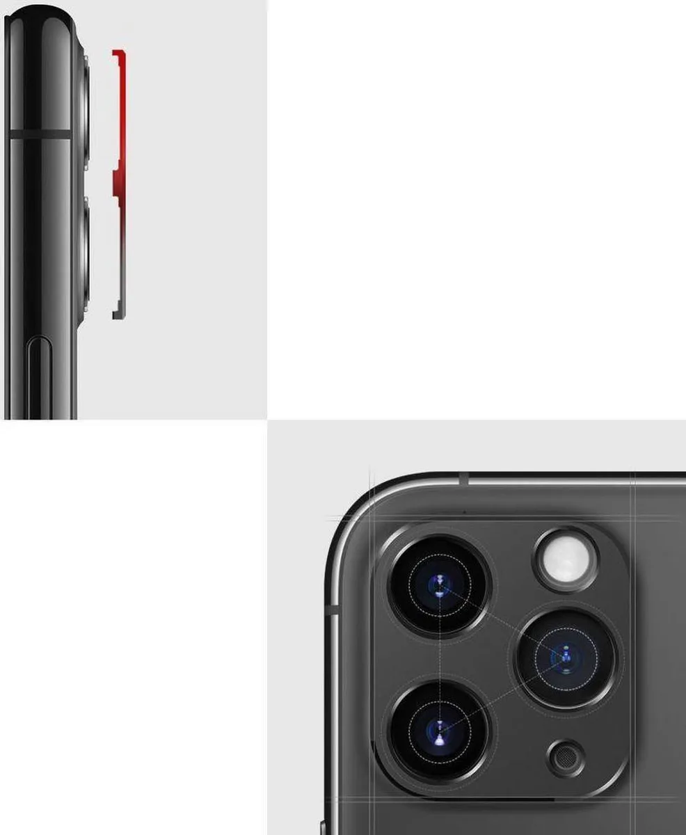 Ringke Tempered Glass Camera Lens iPhone 11 Pro/Max - Zilver
