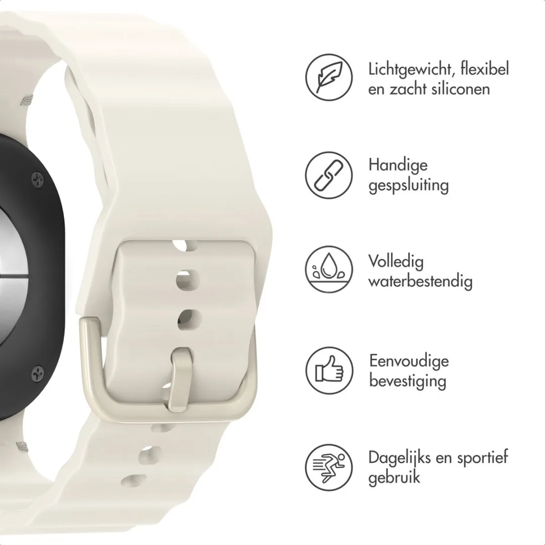 Imoshion Wave Siliconenband Sterrenlicht - Samsung Galaxy Watch 8