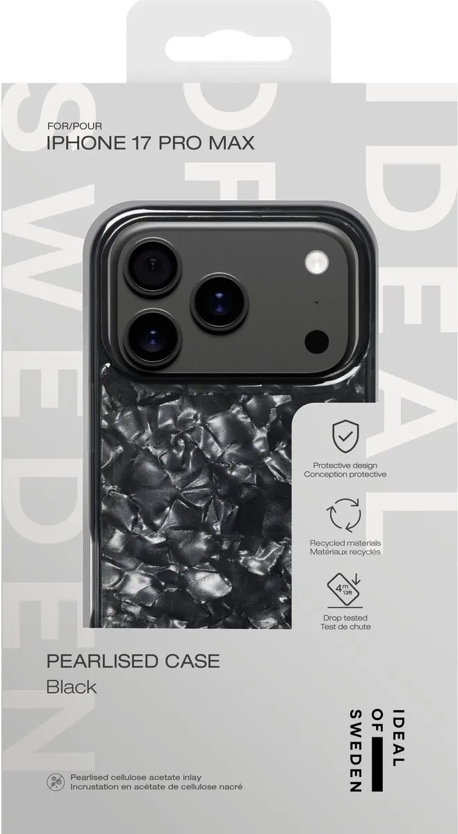 iDeal of Sweden Pearlised Case iPhone 17 Pro Max - Zwart