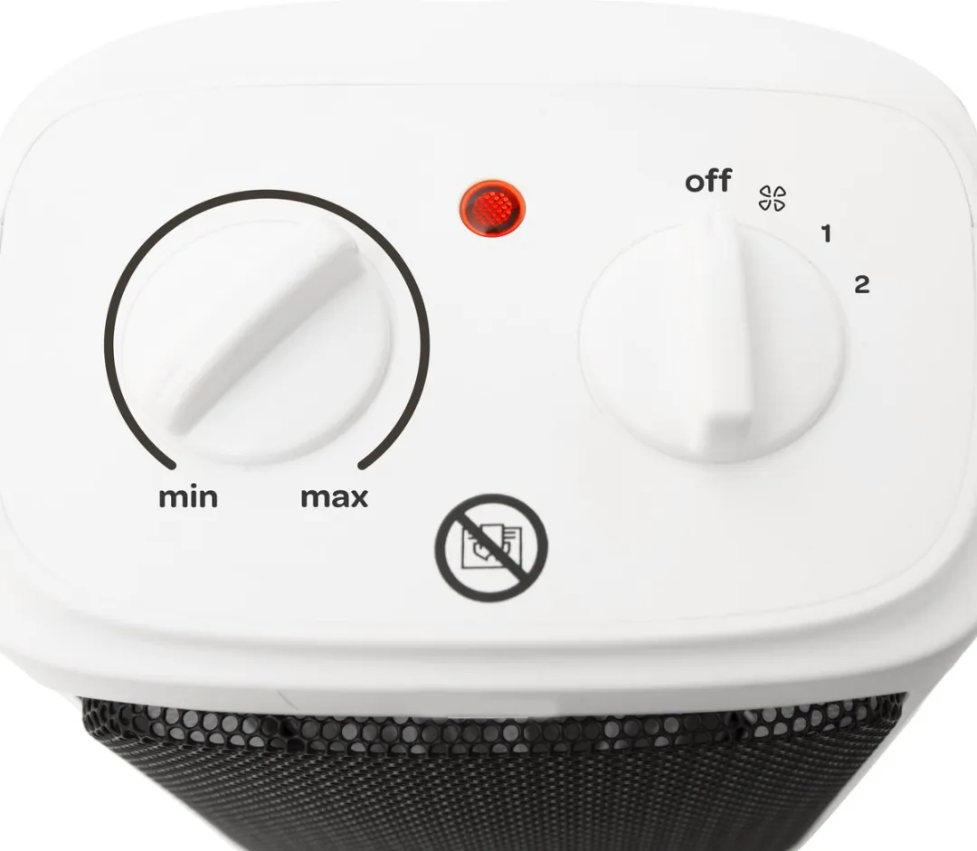 Inventum KC221W Keramische Kachel 2000W - Wit/Zwart