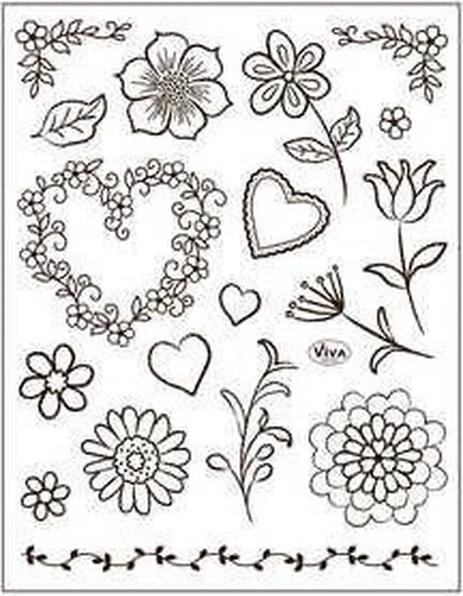 Viva Decor Silicone Stempels 14x18cm - Set