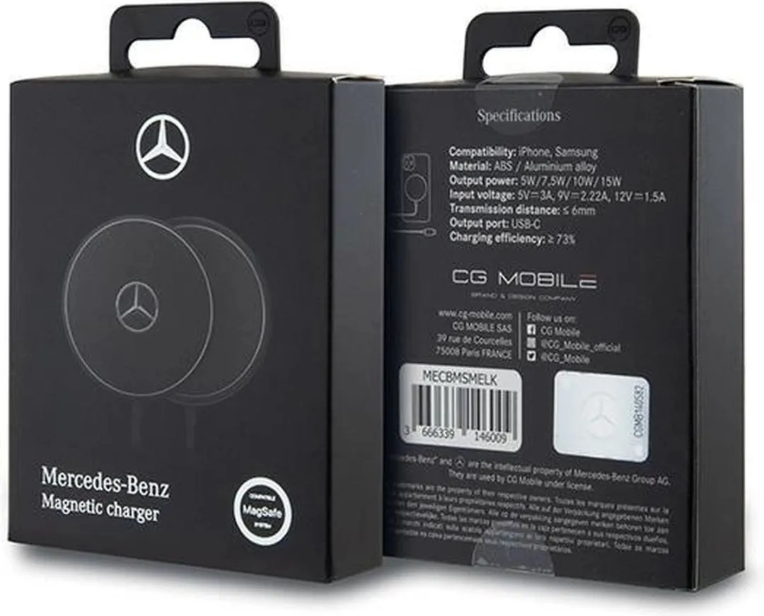 Mercedes-Benz Wireless Charger 15W - Zwart