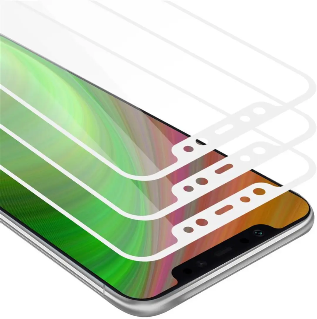 Cadorabo 3x Screenprotector geschikt voor Xiaomi Pocophone F1 Volledig scherm pa