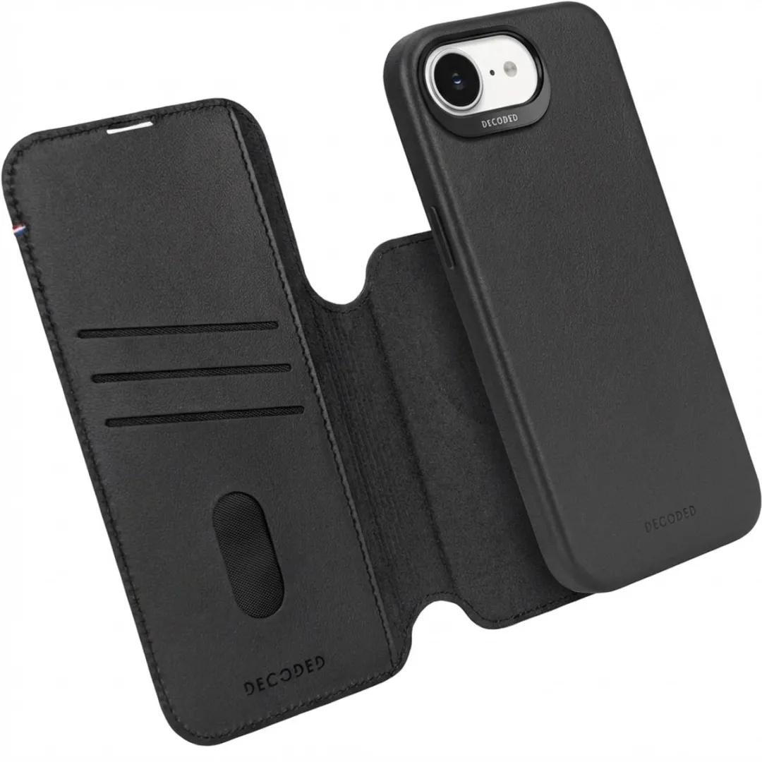 Decoded Leren Hoesje iPhone 16e D25IPOSEDW6BK