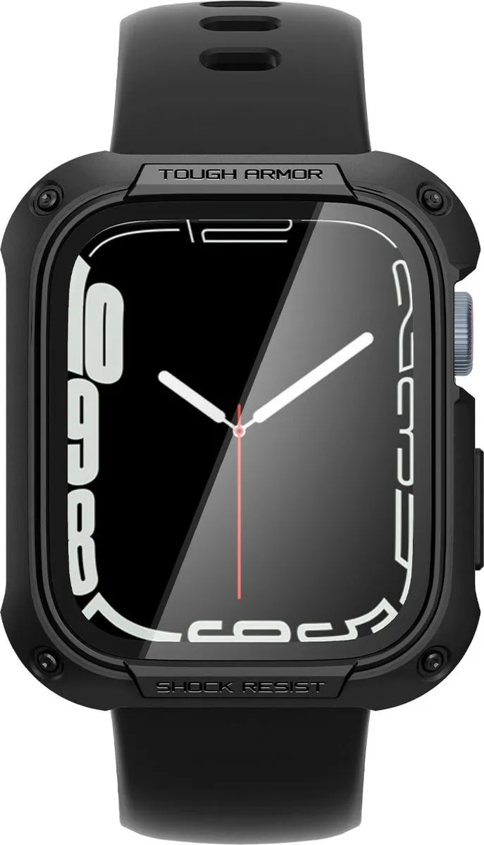Spigen Tough Armor Hoesje Apple Watch 45mm - Zwart