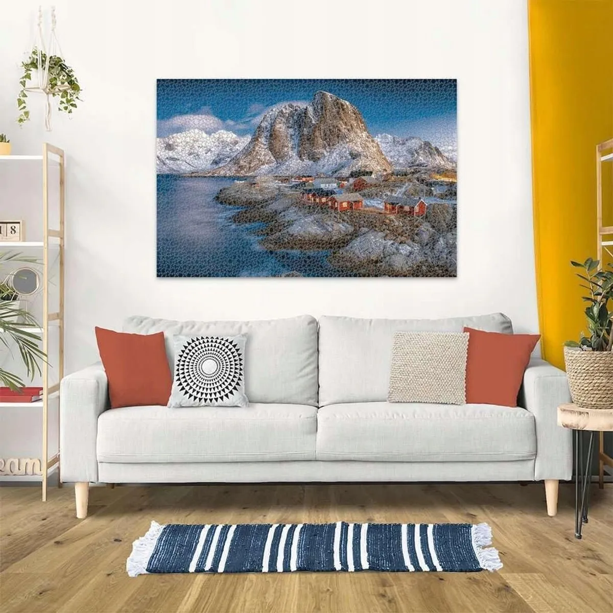 Ravensburger Puzzel 3000 Stukjes Hamnøy Lofoten - Blauw/Grijs/Rood/Wit