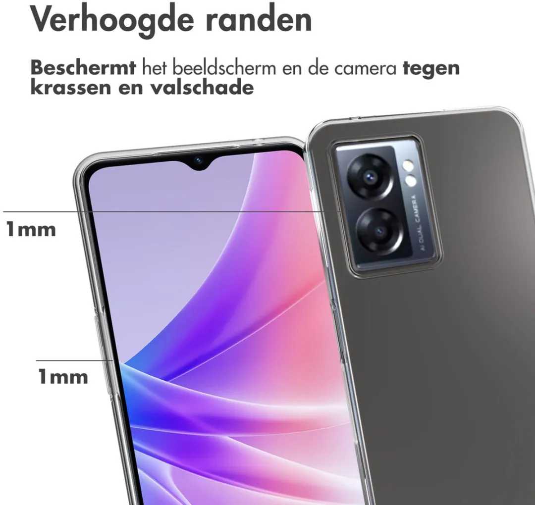 Accezz Hoesje Oppo A77 Transparant