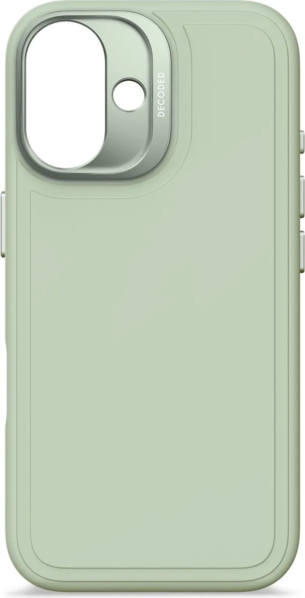 Decoded Siliconen Hoesje iPhone 16 - Mist Groen - MagSafe