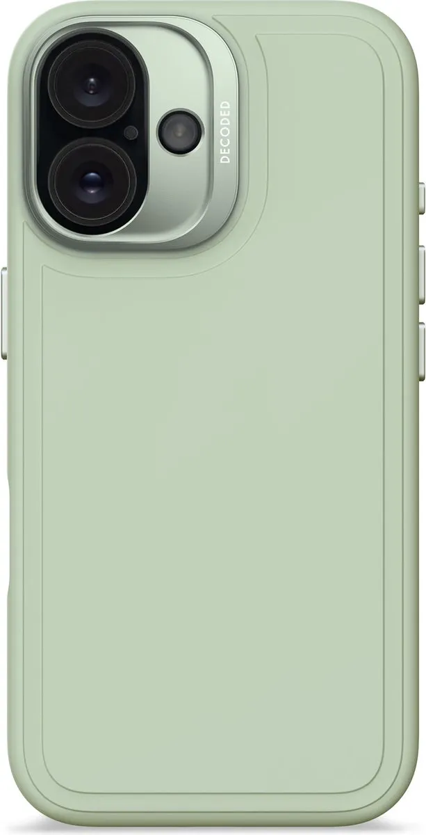 Decoded Siliconen Hoesje iPhone 16 - Mist Groen - MagSafe
