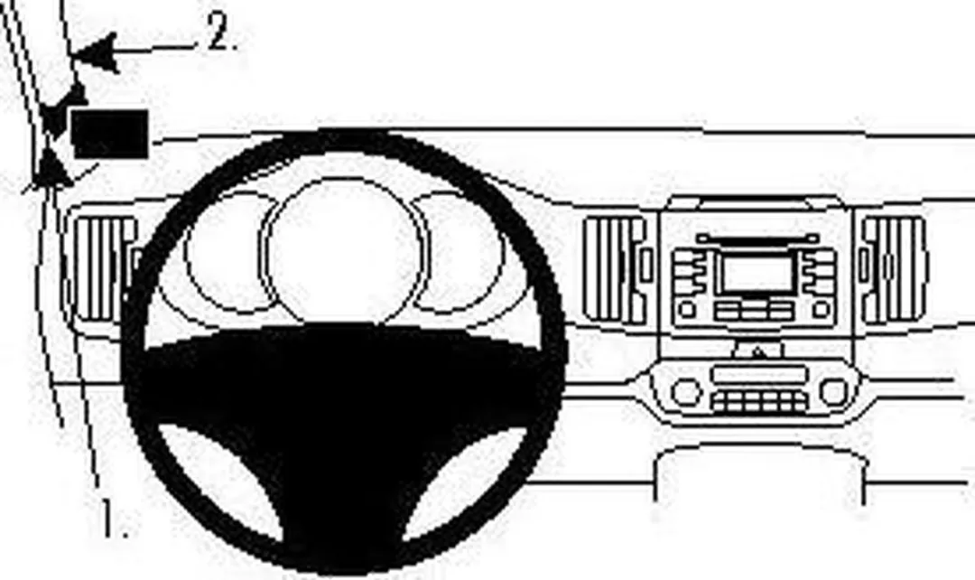 Brodit ProClip 804559 Kia Sportage 2011-2013 Houder - Zwart